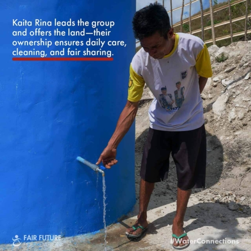 Wai Kahingir 4,400L rainwater tank Hambarita East Sumba