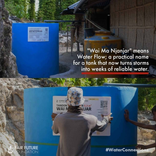 Hambarita rainwater tank Wai Ma Njanjar Hambarita rainwater tank Wai Ma Njanjar