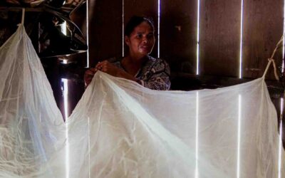 Malaria mosquito nets distributed in East Sumba villages
