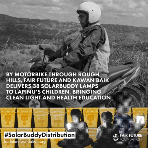 SolarBuddy lamps Lapinu children portrait Girl in Lapinu holding a SolarBuddy lamp that replaces smoke and gives clean study light in a remote East Sumba village.