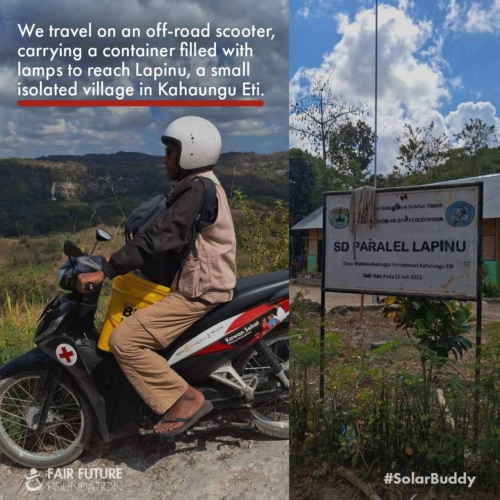 SolarBuddy lamps Lapinu children portrait Girl in Lapinu holding a SolarBuddy lamp that replaces smoke and gives clean study light in a remote East Sumba village.