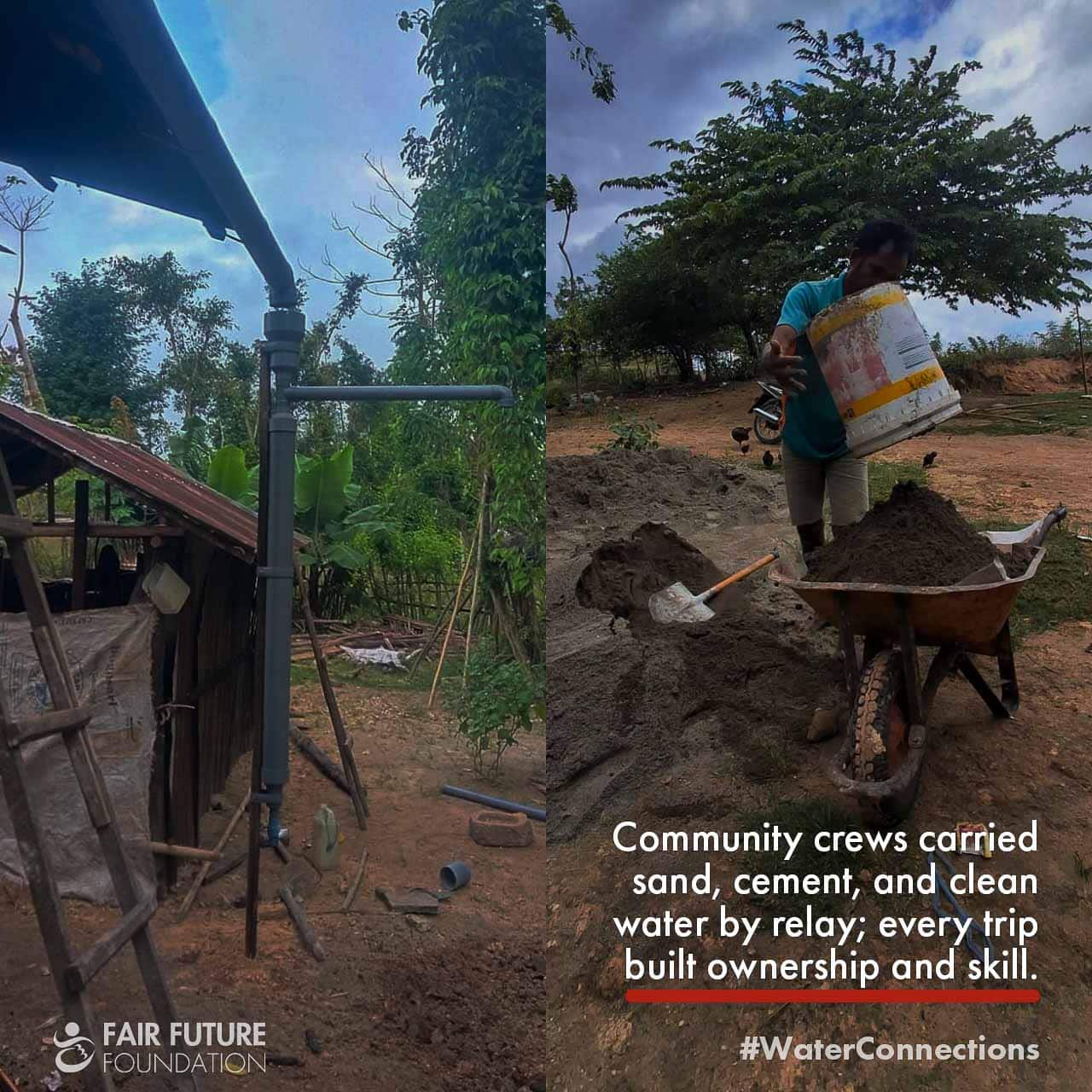 Wai La Wurung rainwater tank Hambarita