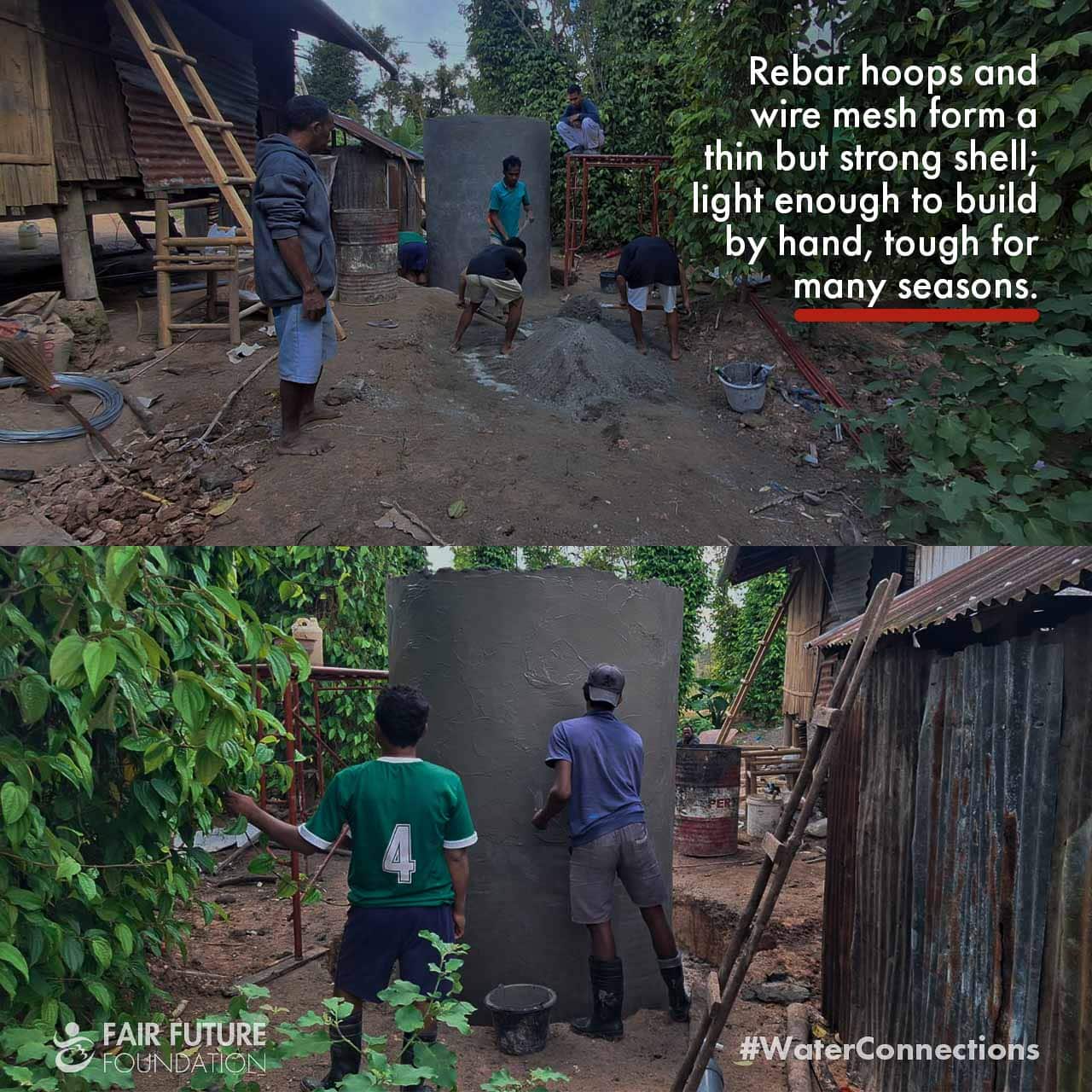 Wai La Wurung rainwater tank Hambarita