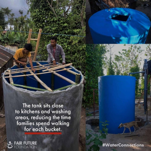 Wai La Wurung rainwater tank Hambarita Wai La Wurung rainwater tank Hambarita