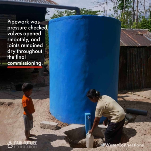 Wai La Wurung rainwater tank Hambarita Wai La Wurung rainwater tank Hambarita