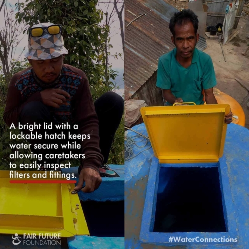 Wai La Wurung rainwater tank Hambarita Wai La Wurung rainwater tank Hambarita