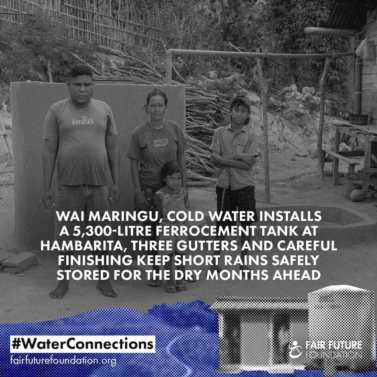 Wai Maringu rainwater tank valve test Hambarita