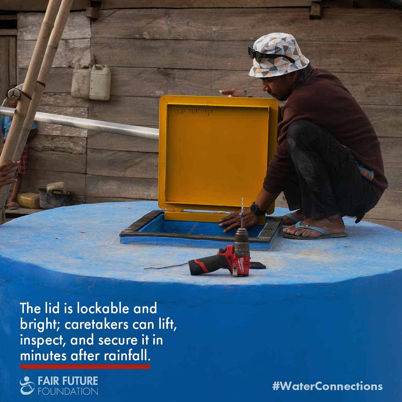 Wai Maringu rainwater tank valve test Hambarita