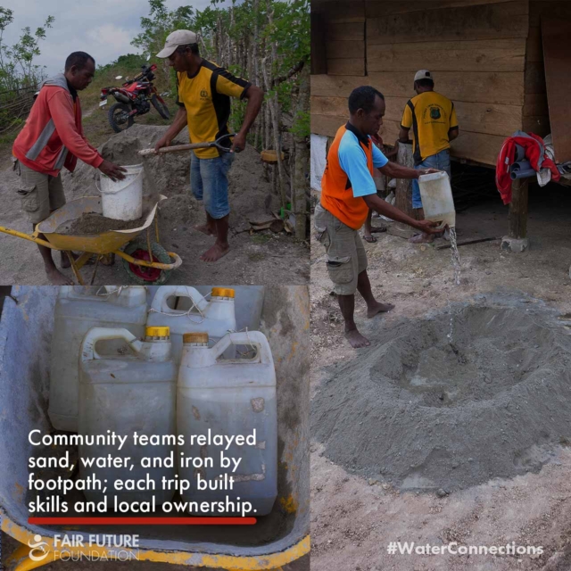 Wai Pandulang rainwater tank Hambarita