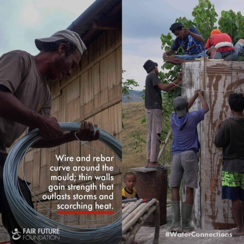 Wai Pa Luri Wangu rainwater tank build