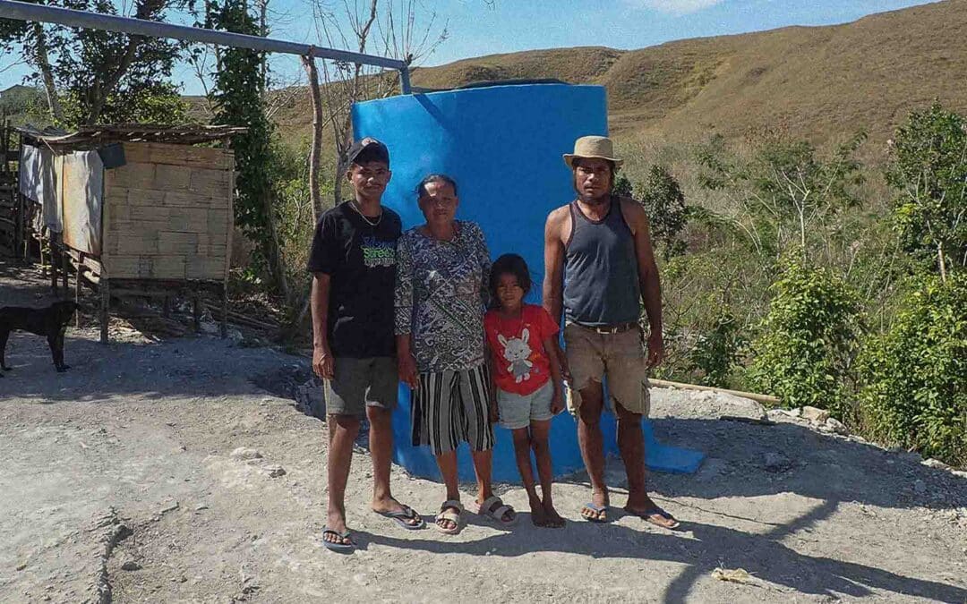 Rainwater tank Wai La Padang protects village health