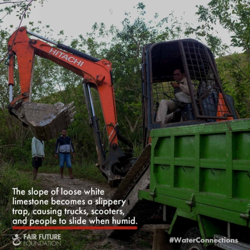 Laindatang clean water reservoir construction