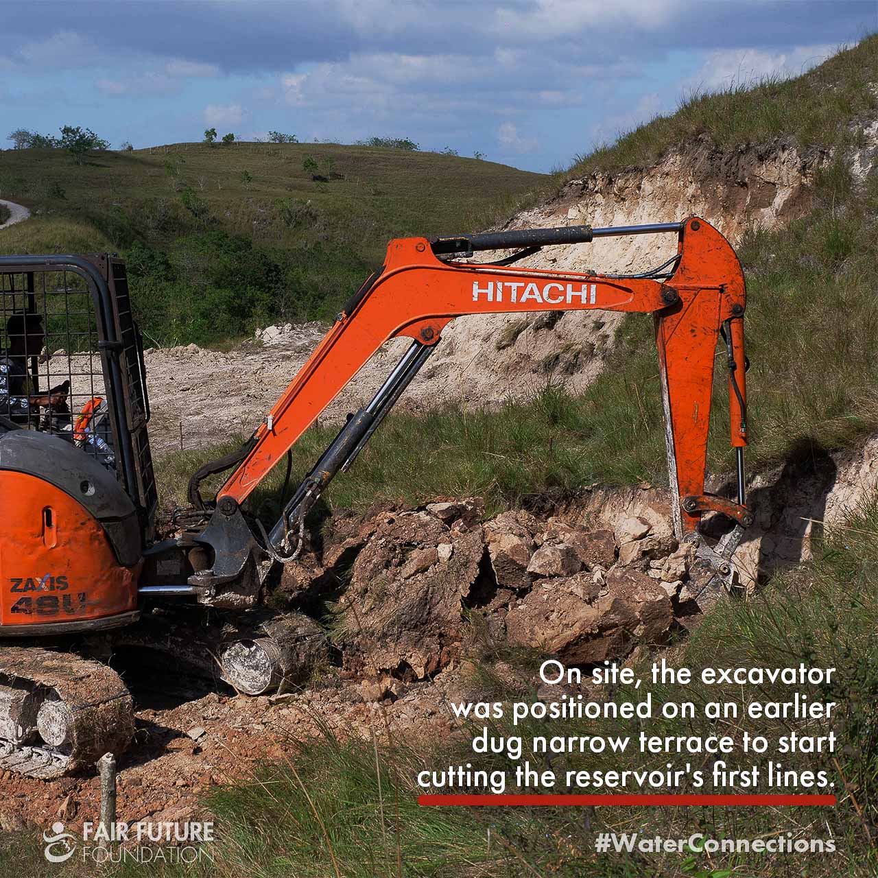 Laindatang clean water reservoir construction