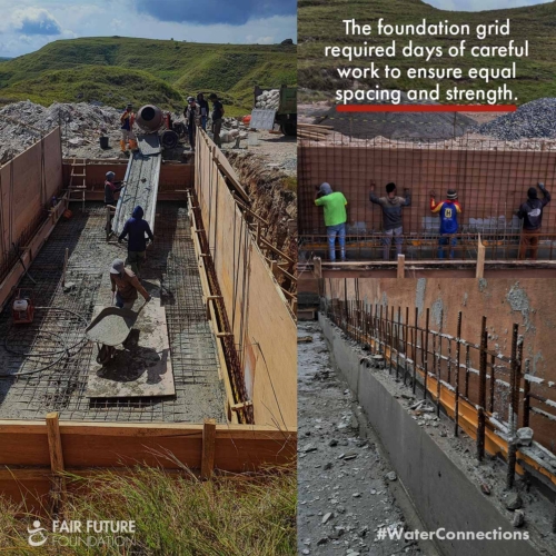 Laindatang reservoir construction phase Laindatang reservoir construction phase