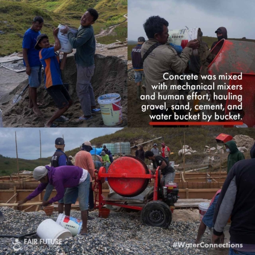 Laindatang reservoir construction phase Laindatang reservoir construction phase