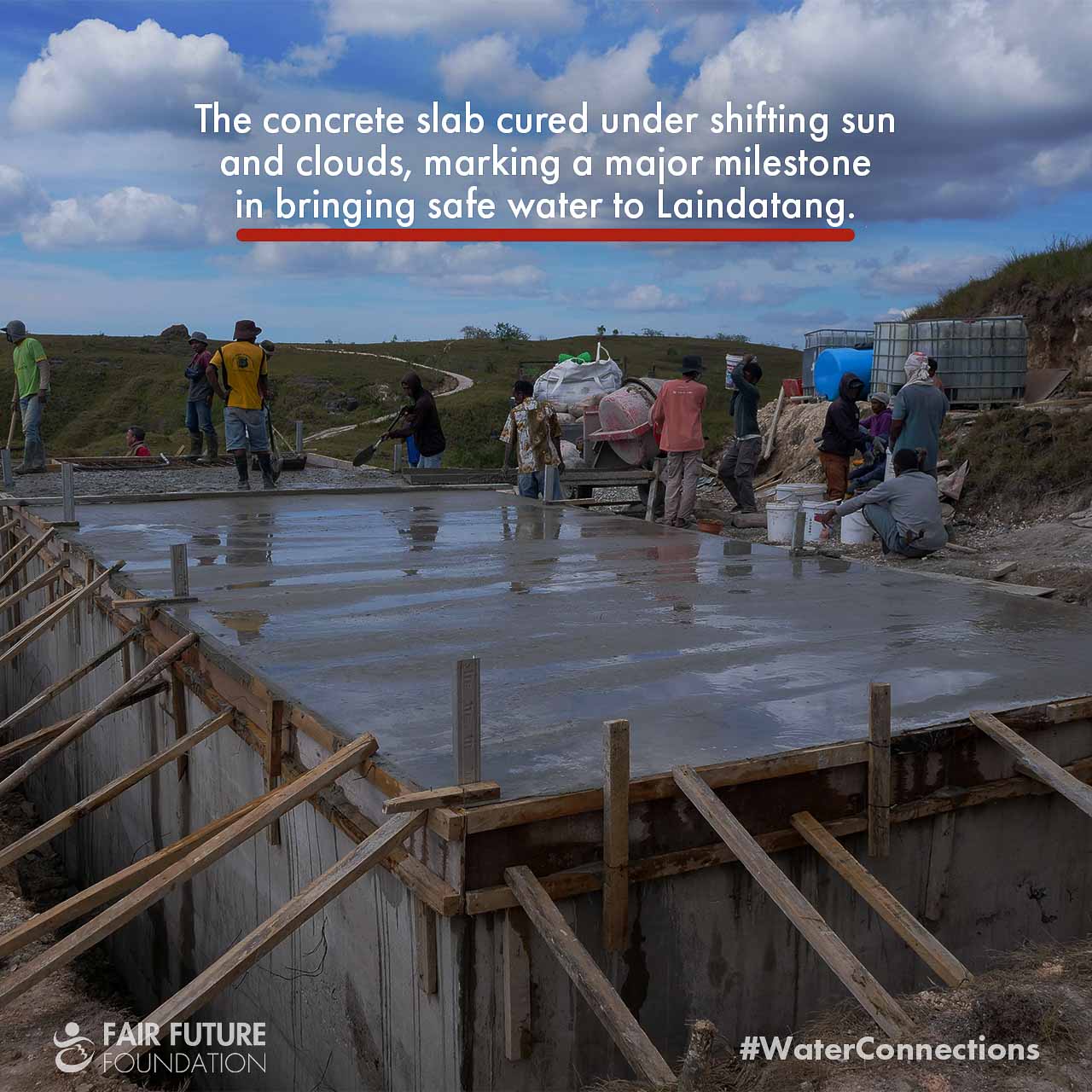 Laindatang reservoir construction phase