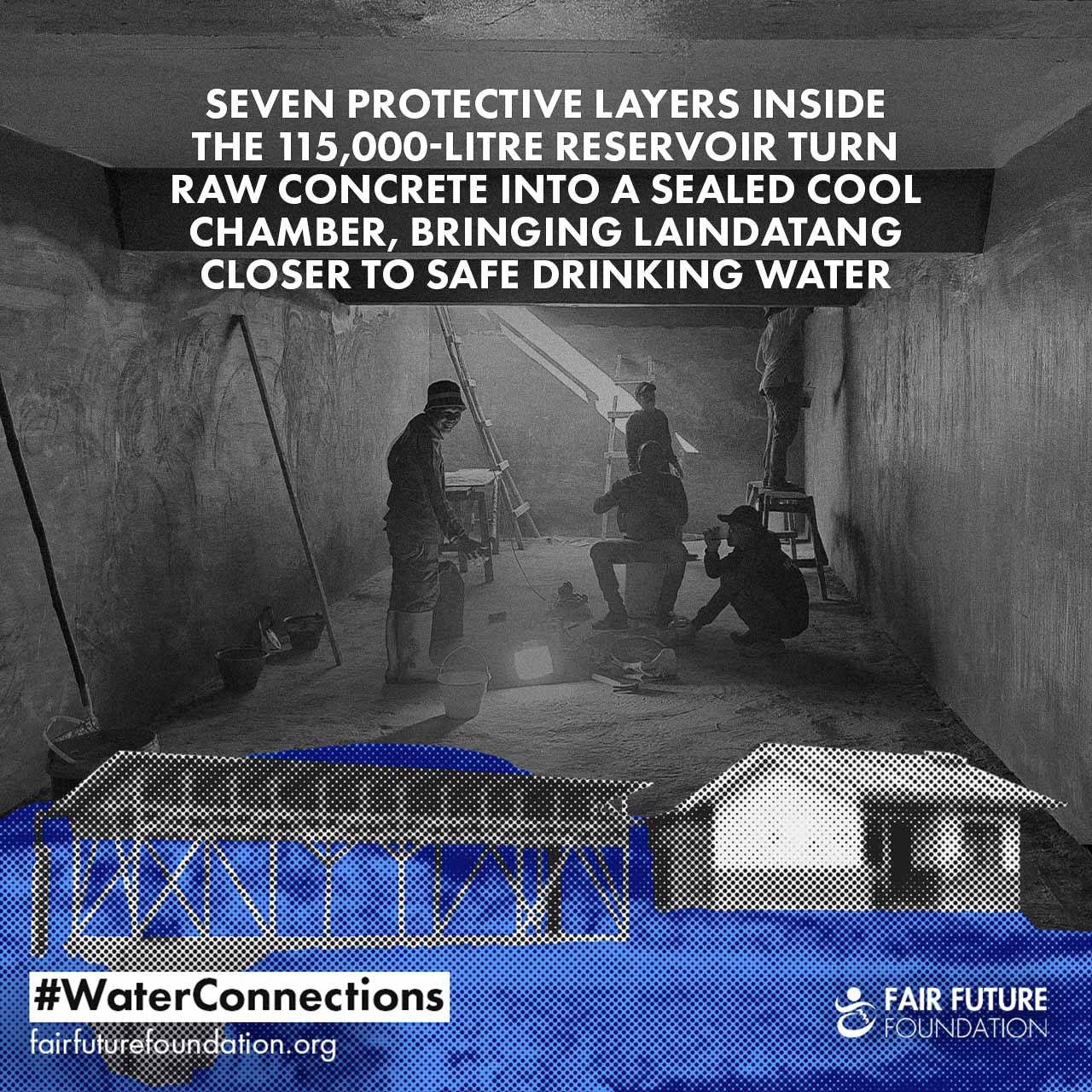 Laindatang reservoir blue layer