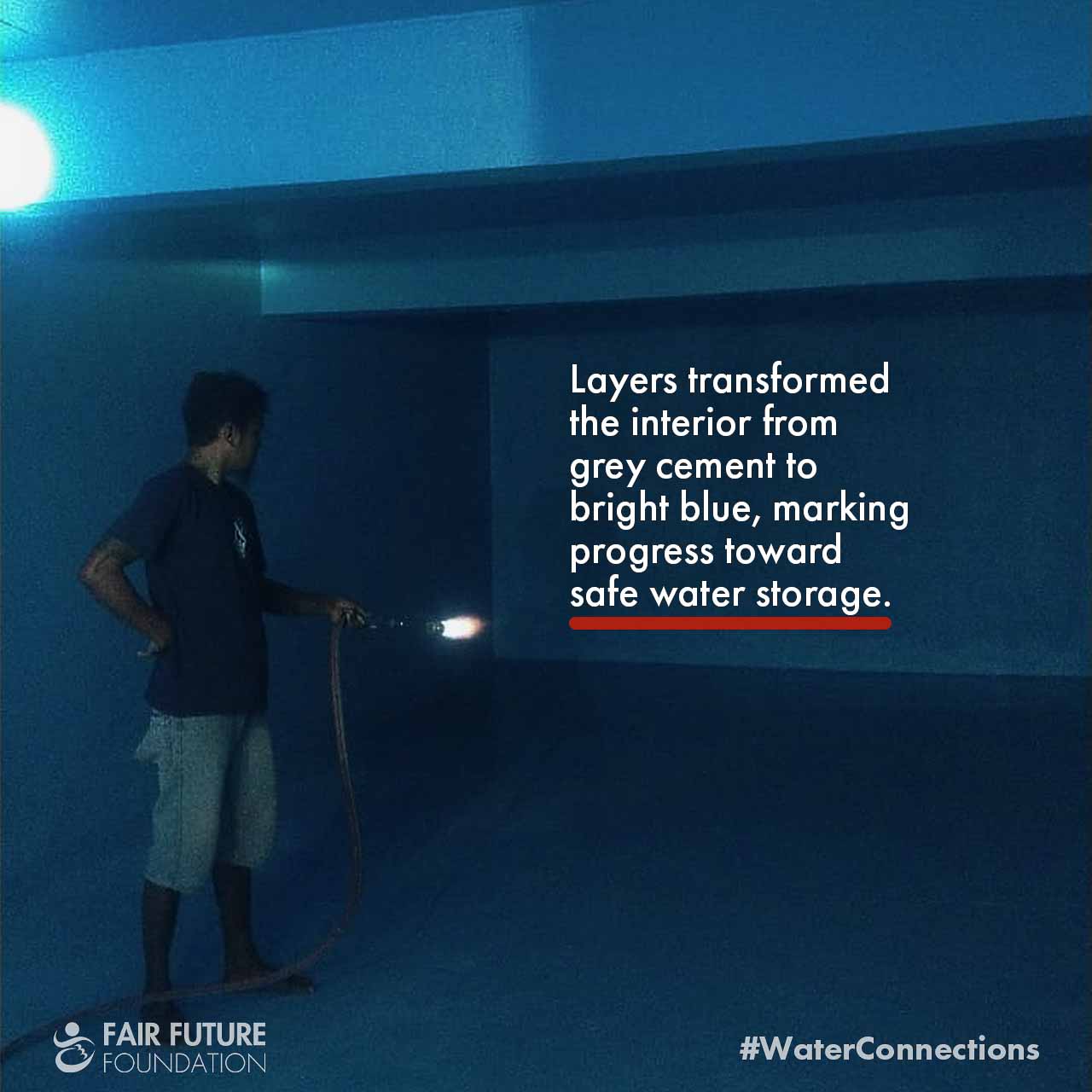 Laindatang reservoir blue layer