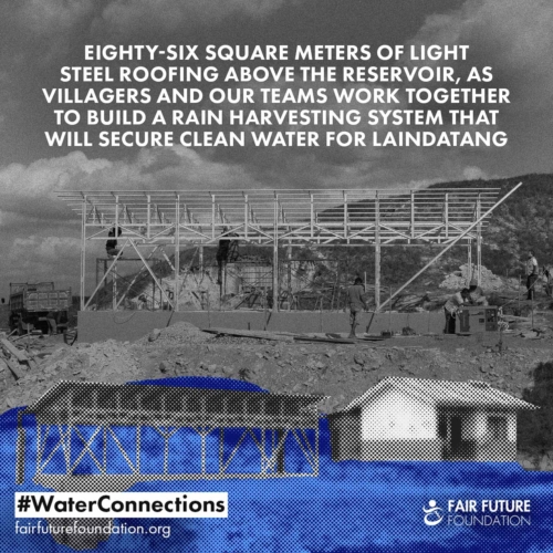 Clean water reservoir roof Laindatang