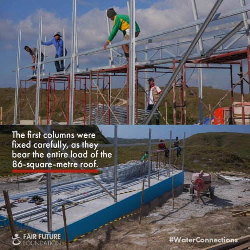 Clean water reservoir roof Laindatang