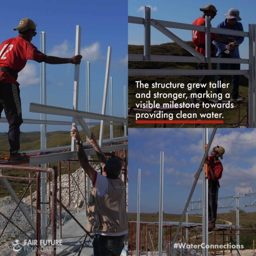 Clean water reservoir roof Laindatang