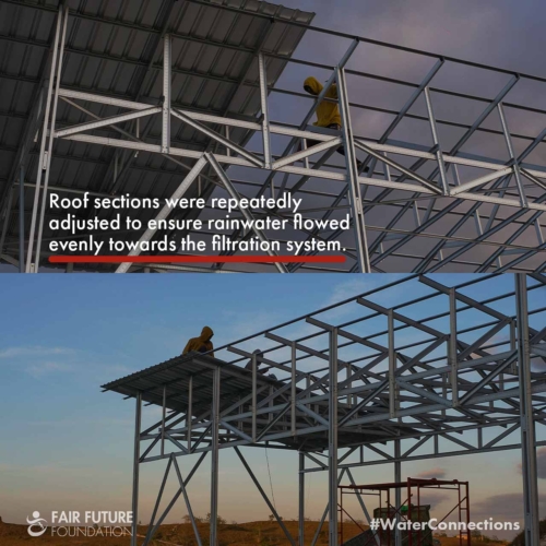 Clean water reservoir roof Laindatang