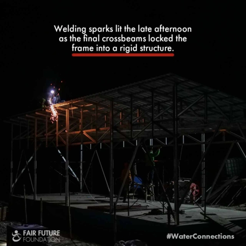 Clean water reservoir roof Laindatang