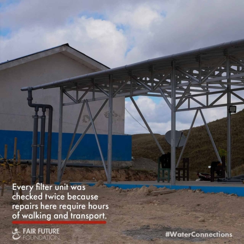 Laindatang reservoir filtration installation