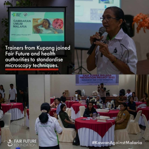 Day 1 - Malaria microscopy training in East Sumba