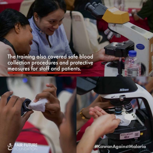 Day 1 - Malaria microscopy training in East Sumba