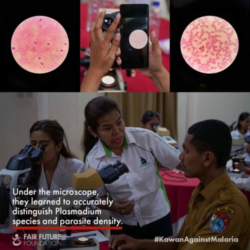 Day 1 - Malaria microscopy training in East Sumba