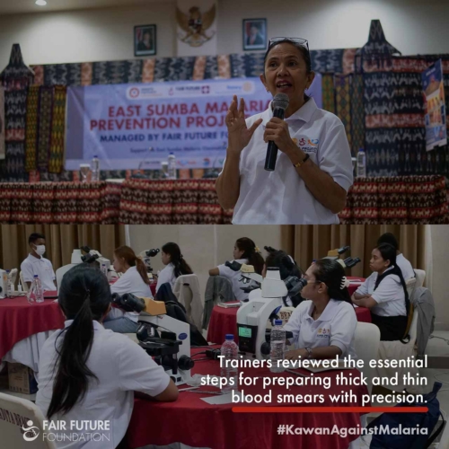 Day 2 - Malaria microscopy training East Sumba