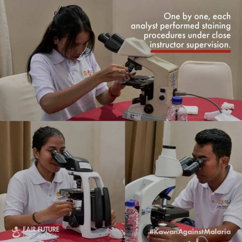 Day 2 - Malaria microscopy training East Sumba
