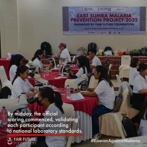 Day 2 - Malaria microscopy training East Sumba