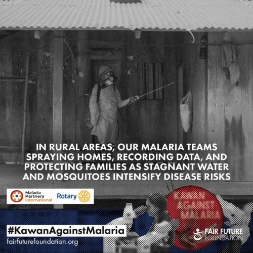 Malaria IRS field spraying
