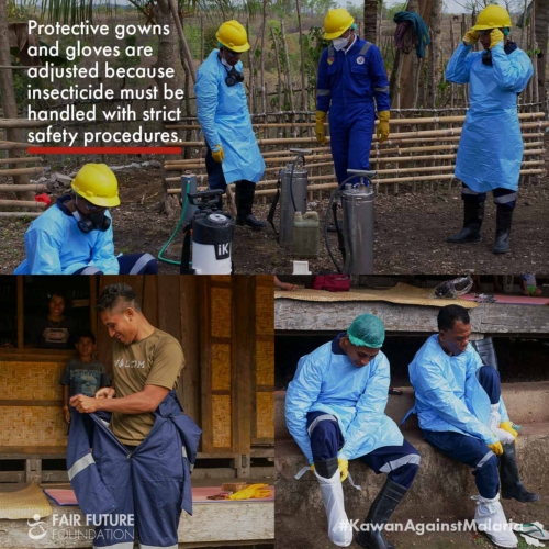 Malaria IRS field spraying