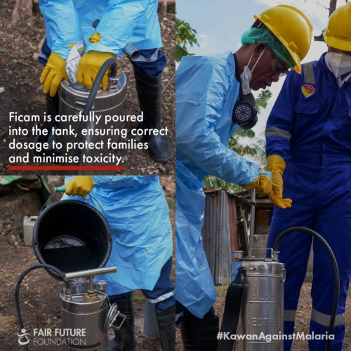 Malaria IRS field spraying