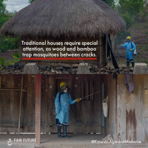 Malaria IRS field spraying
