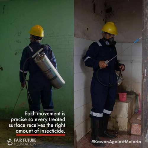Malaria IRS field spraying