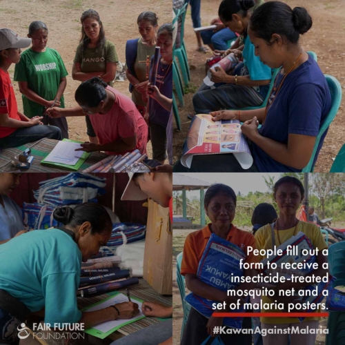 Malaria prevention education Pahomba
