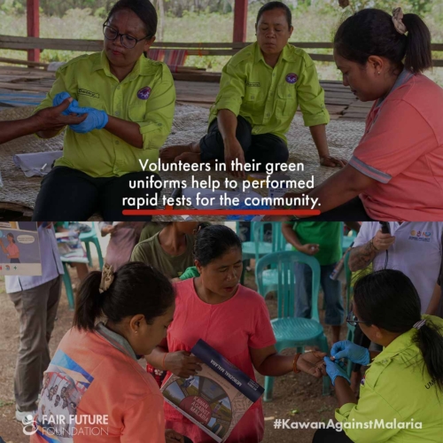 Malaria prevention education Pahomba