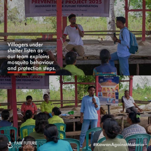 Malaria prevention education Pahomba
