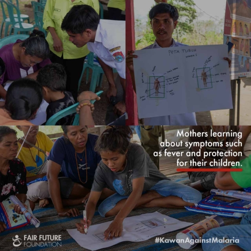 Malaria prevention education Pahomba