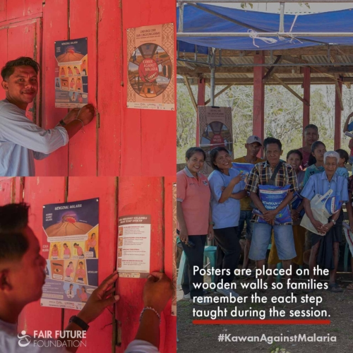 Malaria prevention education Pahomba