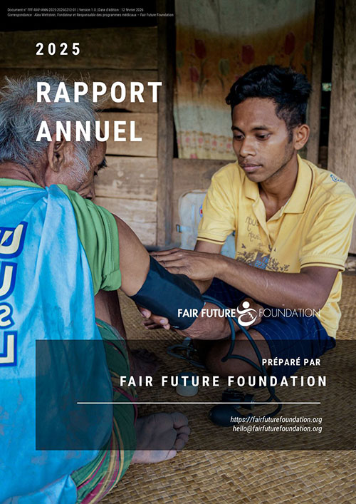 annual-report-2025-500x707 • The Fair Future Foundation Women from rural villages reading the Kawan Sehat book and learning about healthy living.