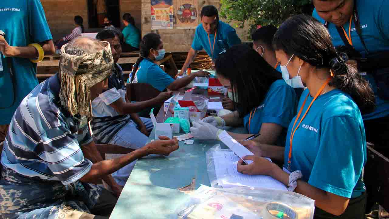 Primary Medical Care in Ultra-Rural Eastern Indonesia Primary medical care activities in ultra-rural Eastern Indonesia showing consultations, triage, treatment, medicines, and community health support