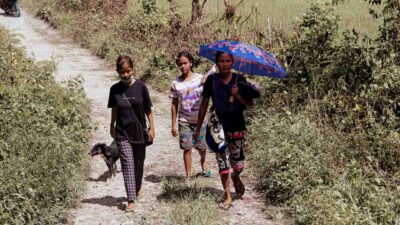 Rural access road East Sumba • The Fair Future Foundation Remote dirt road in East Sumba delaying healthcare access