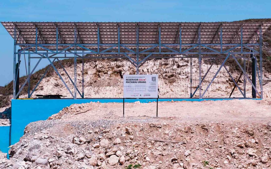 114 m3 reinforced concrete rainwater reservoir Laindatang East Sumba