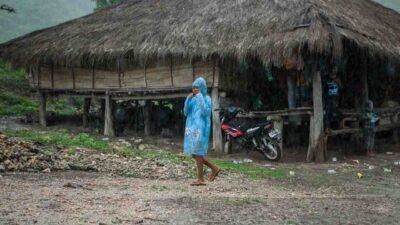 Leptospirosis Exposure in Rural East Indonesia • The Fair Future Foundation Gallery of rural East Indonesia showing unsafe water, mud, barefoot exposure, and environmental leptospirosis risk