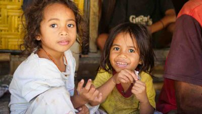 Sumba Sepsis Study 2026 children in rural East Sumba Two children in rural East Sumba during Sumba Sepsis Study 2026 fieldwork on infection and healthcare access